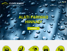 Tablet Screenshot of cleanmaker.eu